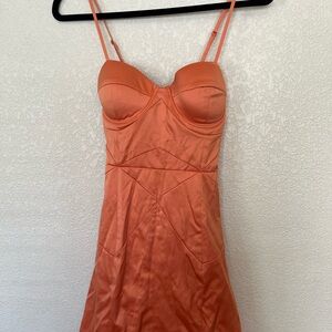 Minuet Petite Vibrant Orange Dress